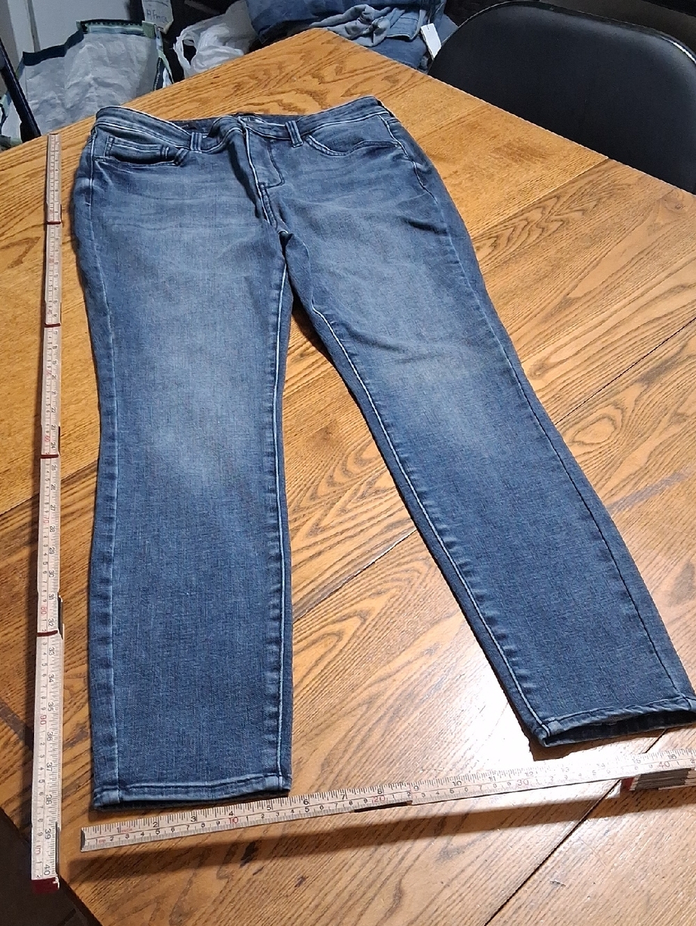 NYDJ Jeans Womens 8 BLUE AMI SKINNY Denim Preowned Used LIFT TUCK Pants
